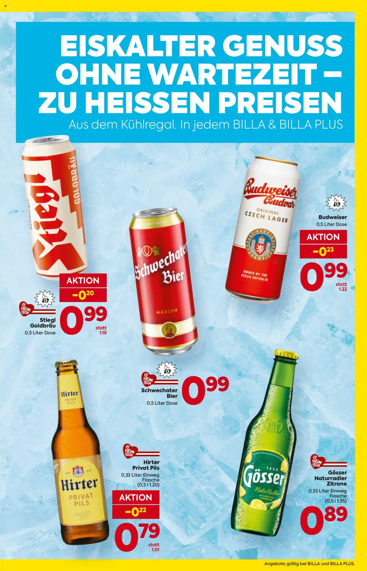 Billa AT akciós ujság - amely érvényes a következő dátumtól: 2026.07.30. | Oldal: 3 | Termékek: Rádió, Budweiser, Gösser