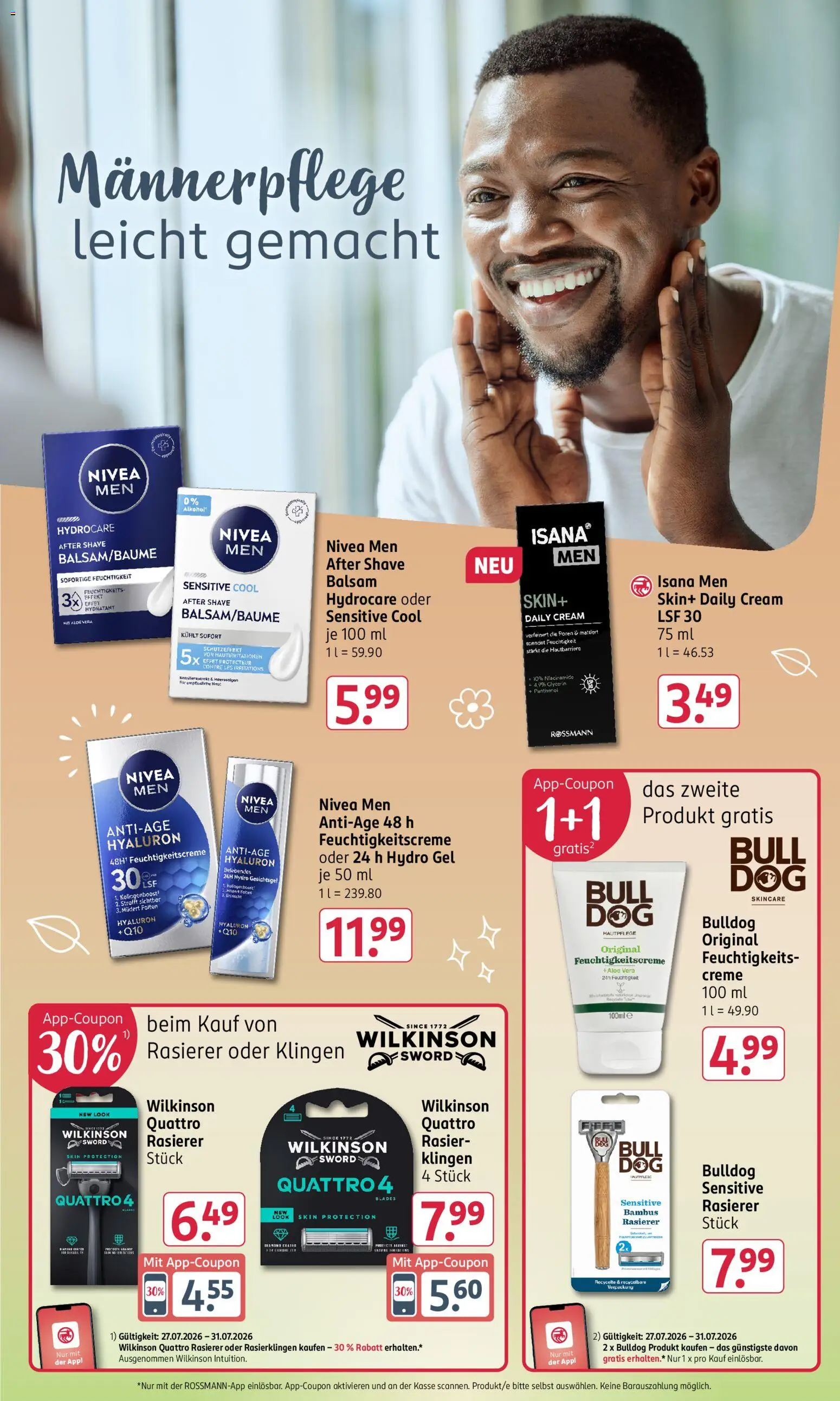 Rossmann Prospekt – gültig ab 27.07.2026 | Seite: 10 | Produkte: Rasierer, Creme