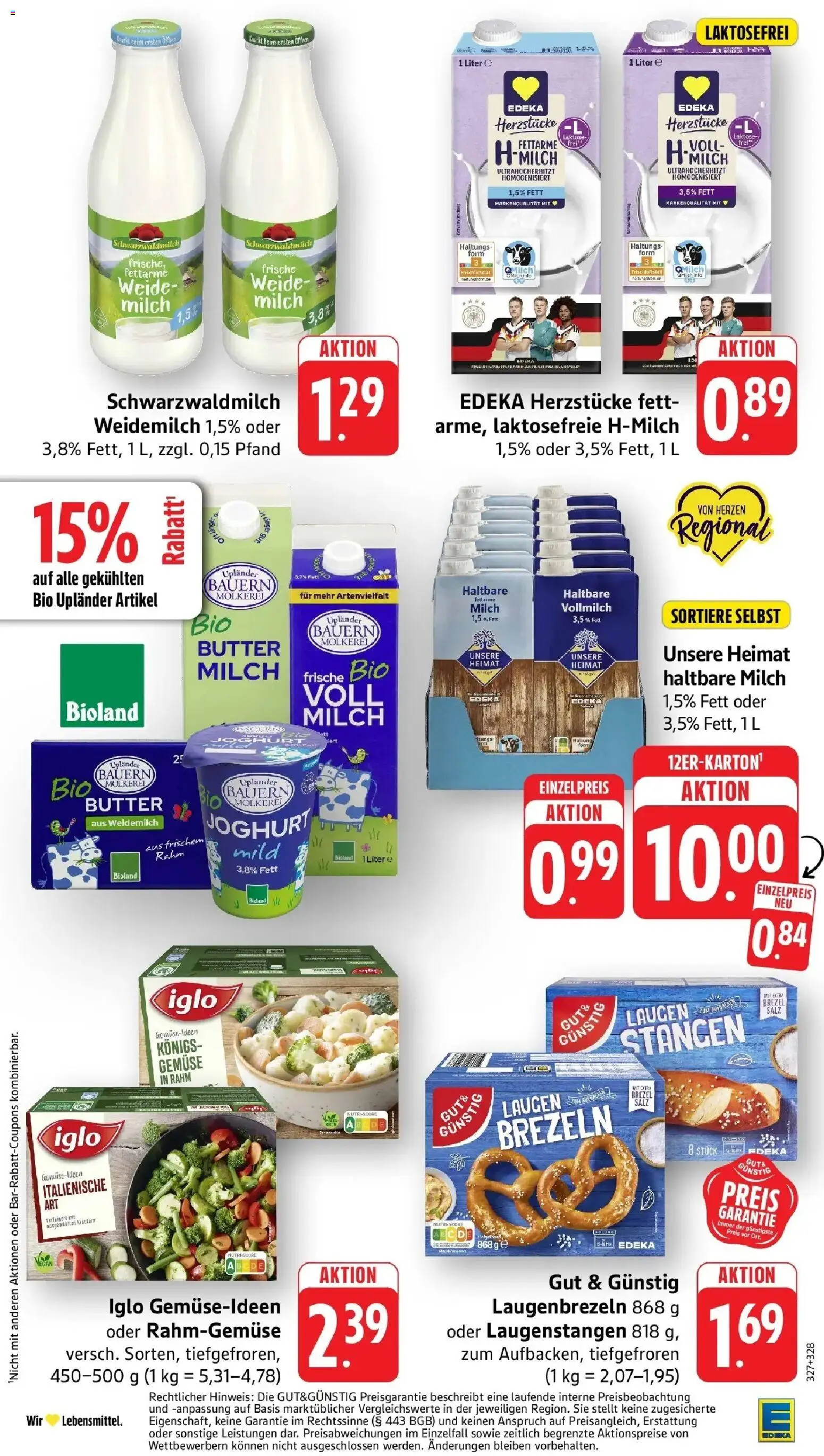 Edeka Prospekt Schöllkrippen (ab 21.09.2026) » Angebote Online | Seite: 18 | Produkte: Joghurt, Iglo, Gemüse, Salz