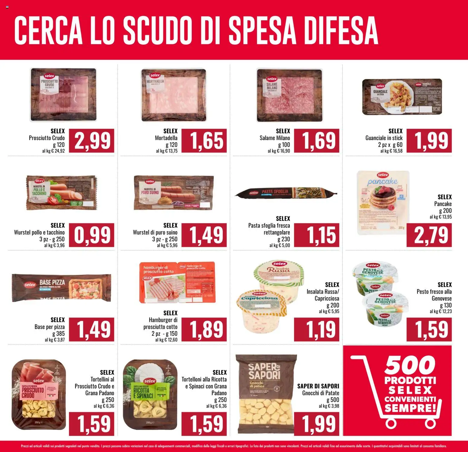 Volantino Famila del 26.02.2026 | Pagina: 6 | Prodotti: Pizza, Pollo, Suino, Hamburger