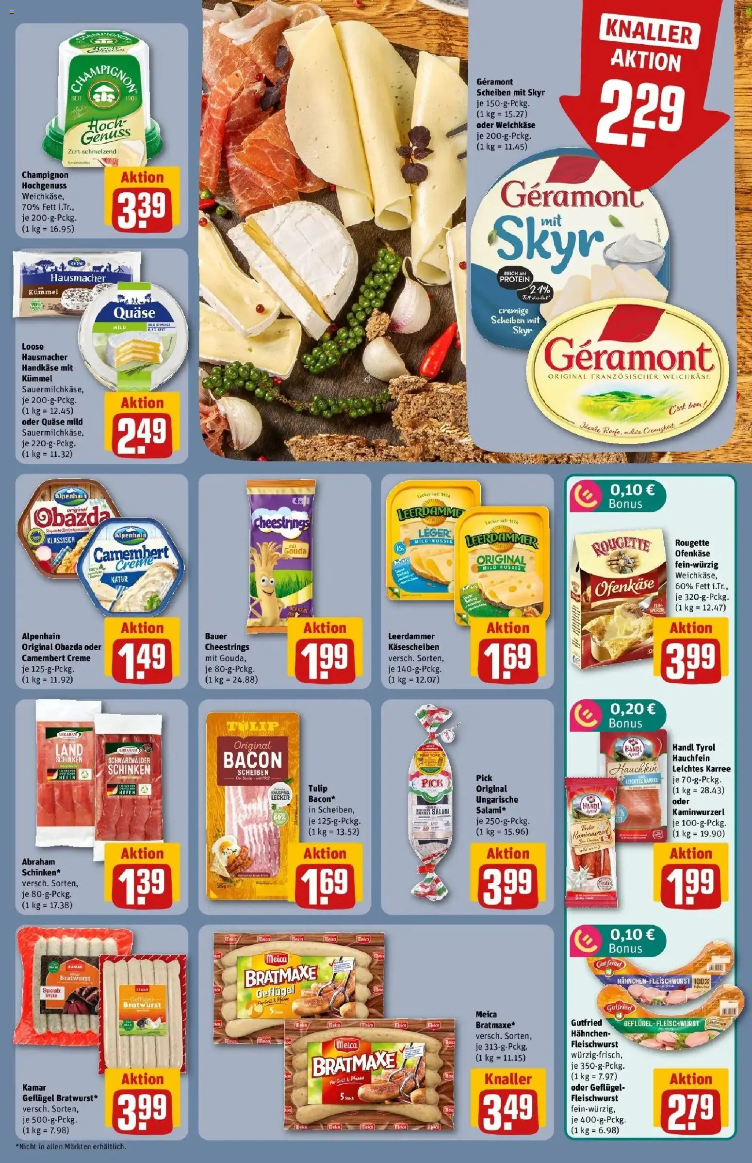 Rewe Prospekt Gießen – gültig ab 06.07.2026 | Seite: 13 | Produkte: Käse, Gouda, Leerdammer, Skyr
