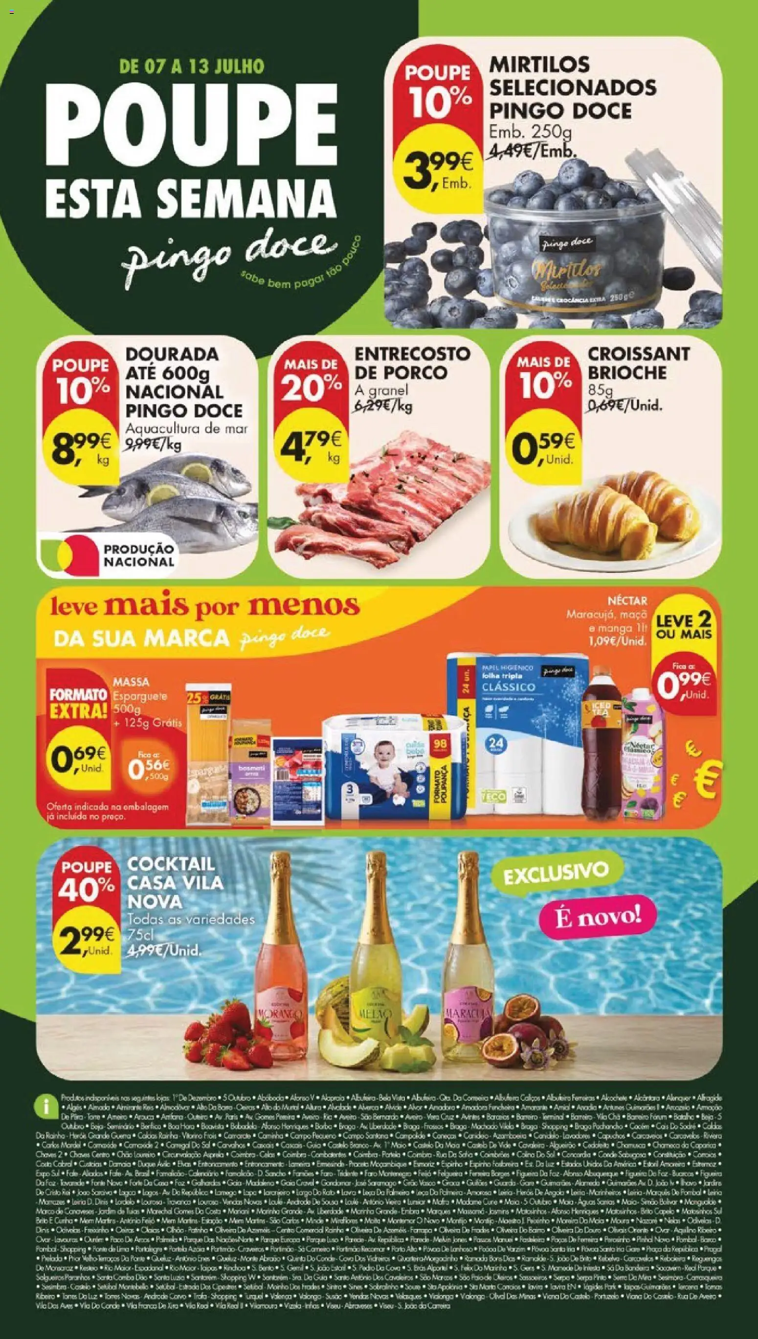 Pingo Doce folheto │ válido de 07/07/2026 | Página: 54 | Produtos: Dourada, Esparguete, Maça, Massa