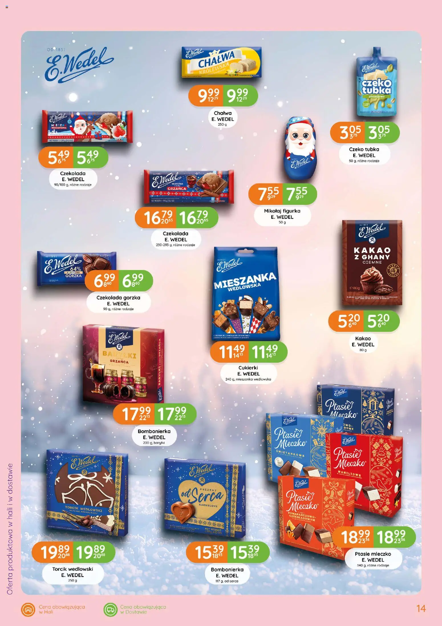 Eurocash gazetka - Katalog Boże Narodzenie - Słodycze od 15.10.2026 | Strona: 14 | Produkty: Bombonierka, Ptasie mleczko, Cukierki, Chałwa