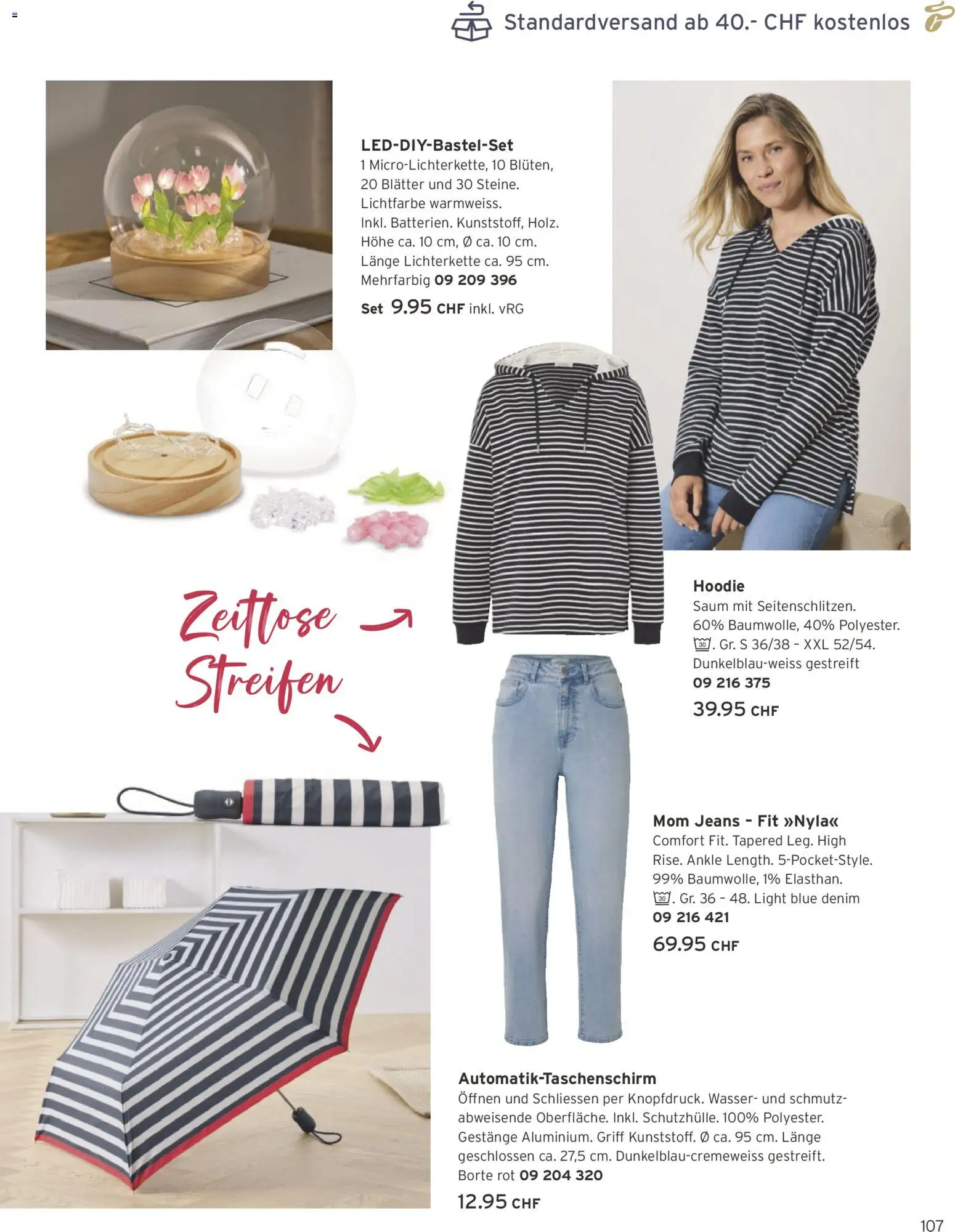 Tchibo aktionen – gültig ab 01.09.2026 | Seite: 107 | Produkte: Hoodie, Wasser, Jeans