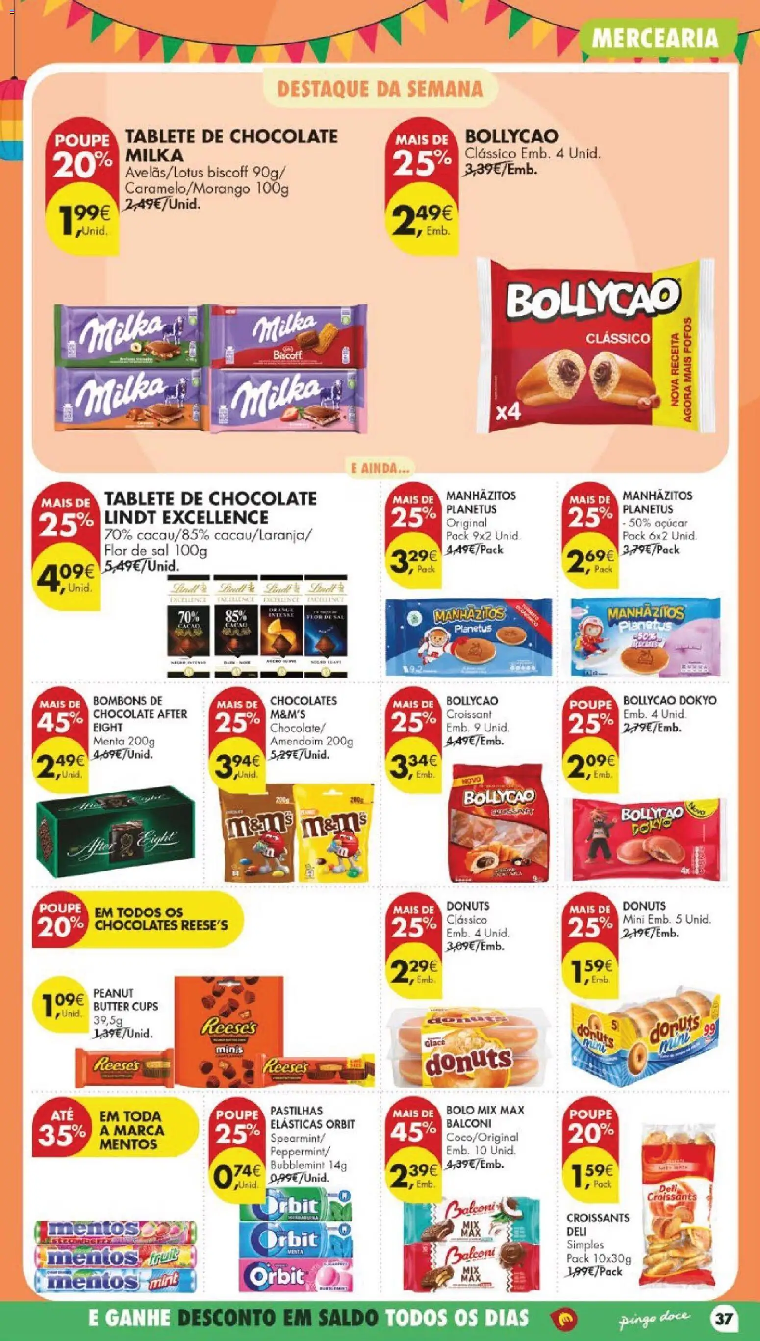 Pingo Doce folheto │ válido de 23/06/2026 | Página: 45 | Produtos: Bolo, Chocolates, Chocolate, Açúcar