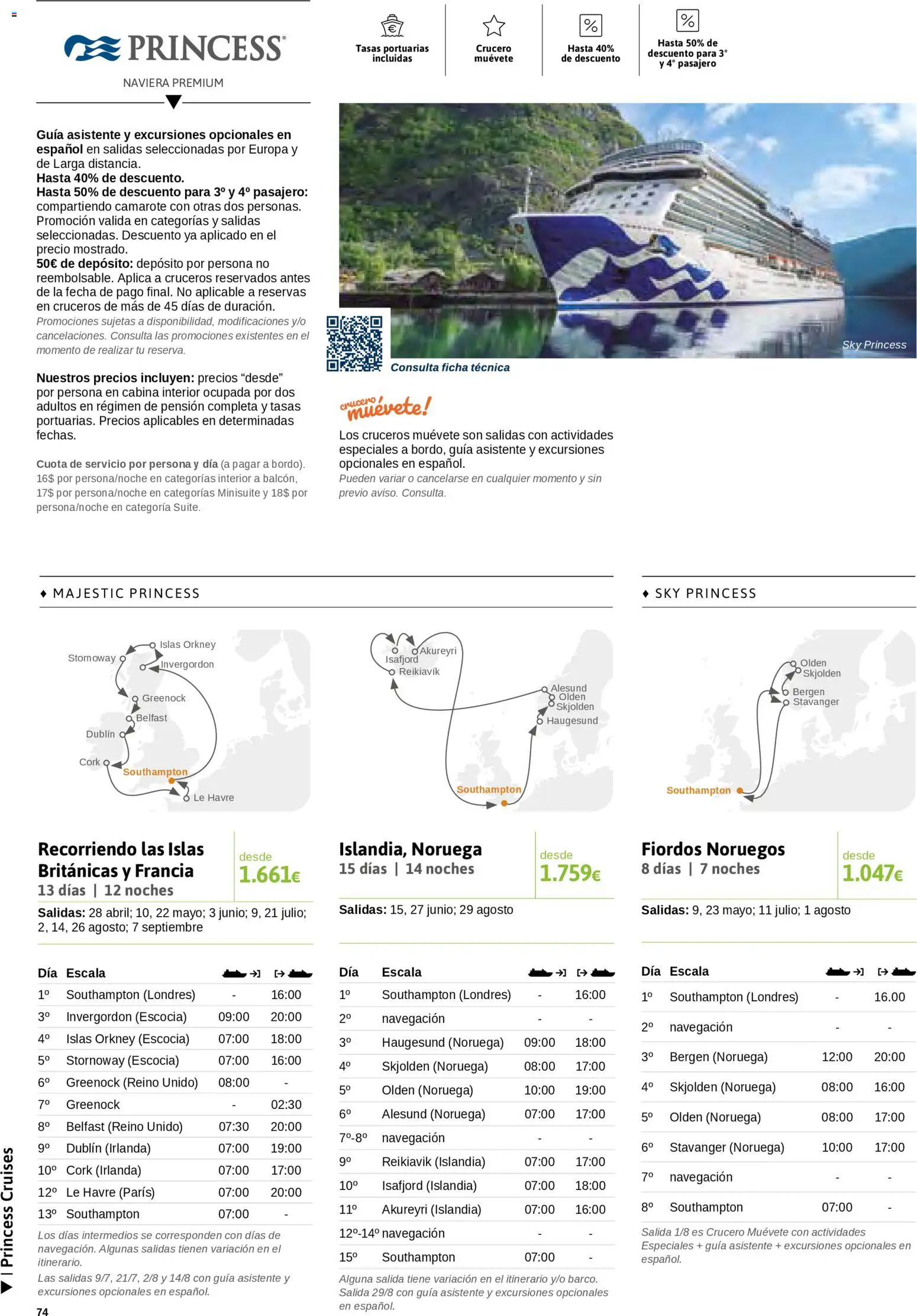 Viajes El Corte Inglés Cruceros marítimos │ válido desde el 01/01/2026 | Página: 75 | Productos: Navegación