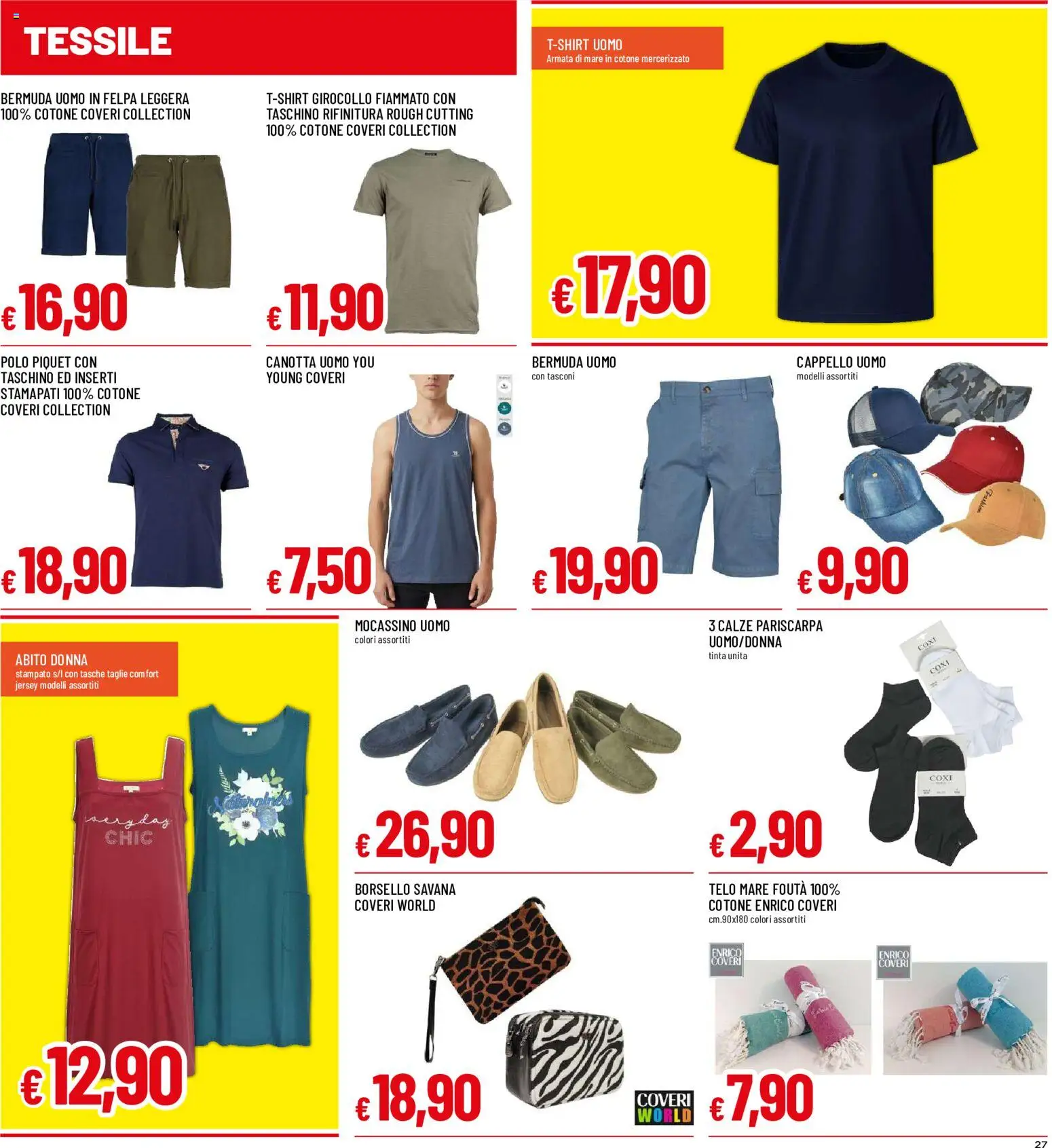 Volantino Galassia del 11/06/2026 | Pagina: 27 | Prodotti: Felpa, Abito, Cappello, Polo