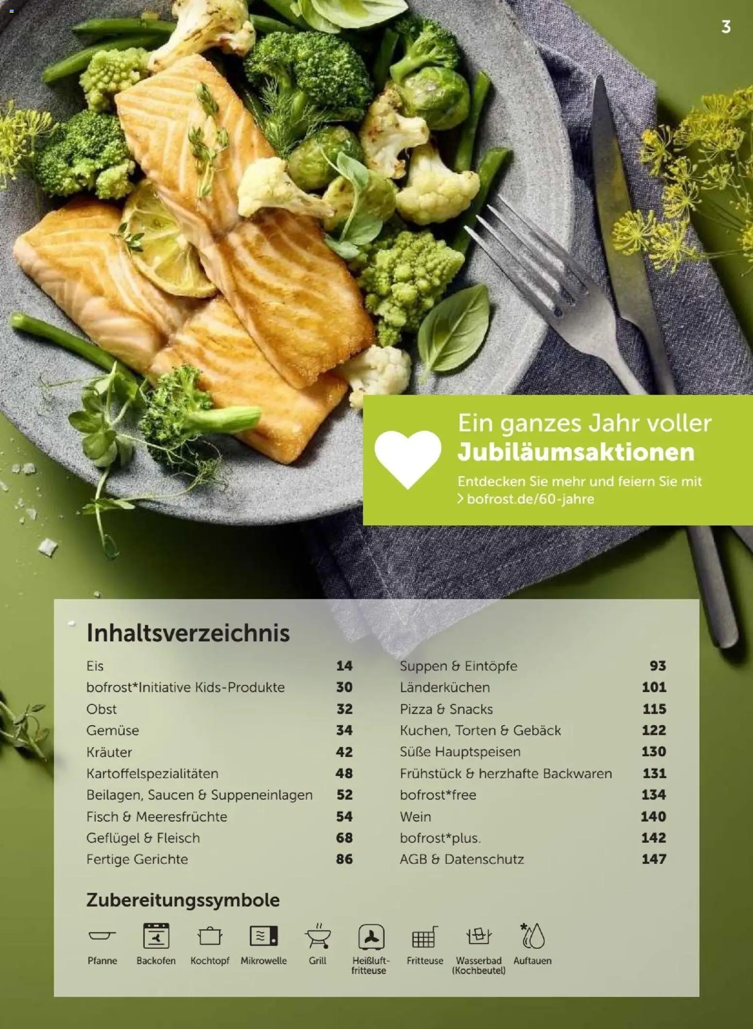 Bofrost Katalog – gültig ab 07.09.2026 | Seite: 3 | Produkte: Mikrowelle, Gemüse, Gerichte, Wein