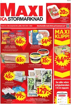 ICA Maxi erbjudanden - Förhandsvisning av reklamblad från butik ICA Maxi aktuell från 18.05.2026