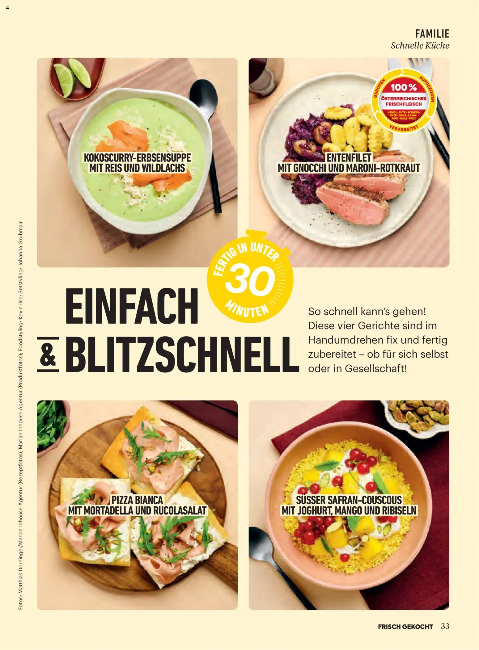 Billa AT akciós ujság - amely érvényes a következő dátumtól: 2026.10.01. | Oldal: 33 | Termékek: Pizza, Gnocchi, Só, Mangó