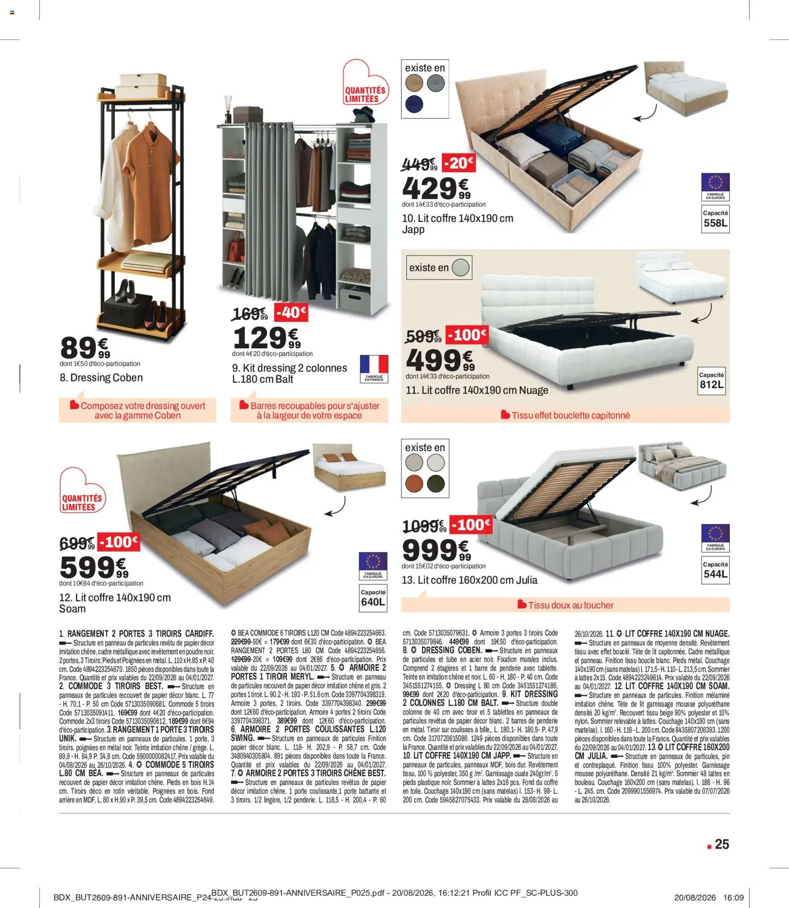 {H1} | Page: 25 | Produits: Colonne, Mousse, Commode, Tiroirs