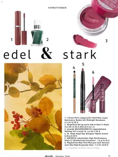 dm drogerie Prospekt ab 01.10.2026 gültig | Seite: 19 | Produkte: Lidschatten, Kajal, Lippenstift, Lippenbalsam