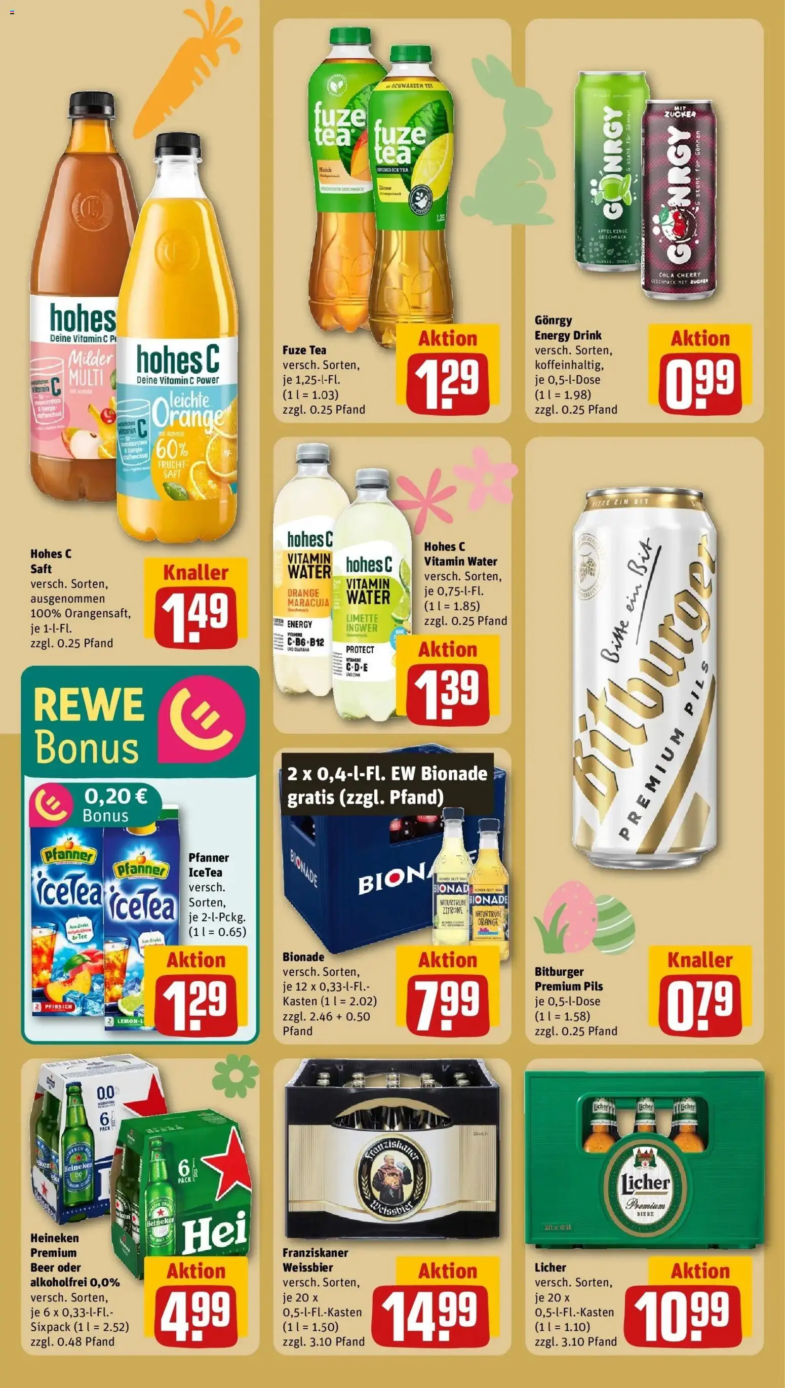 Rewe Prospekt Bad Orb	 – gültig ab 23.03.2026 | Seite: 16 | Produkte: Bitburger, Energy, Zucker, Saft