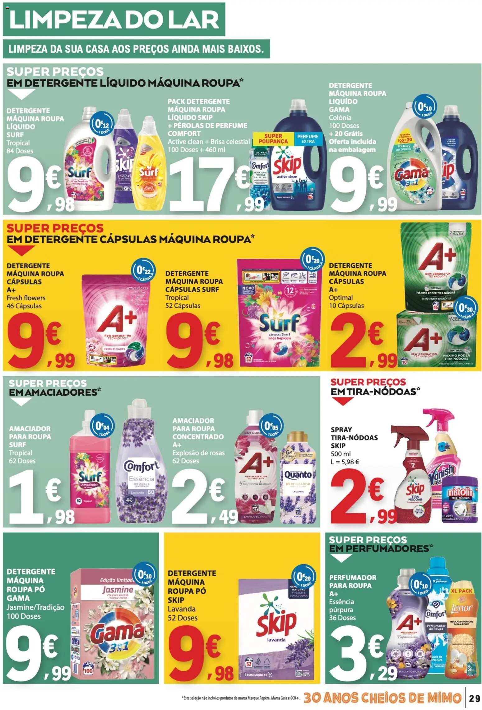 E.Leclerc folheto │ válido de 20/08/2026 | Página: 29 | Produtos: Fragrância, Pó, Detergente, Cápsulas