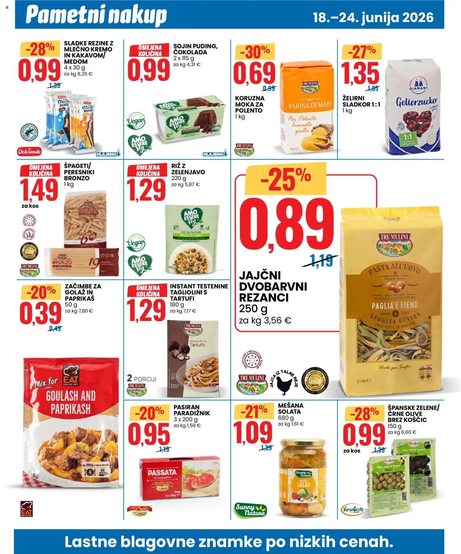 Novi Eurospin katalog ponudbe – veljaven od 18.06.2026 | Stran: 6 | Izdelki: Cokolada, Polenta, Riz, Solata