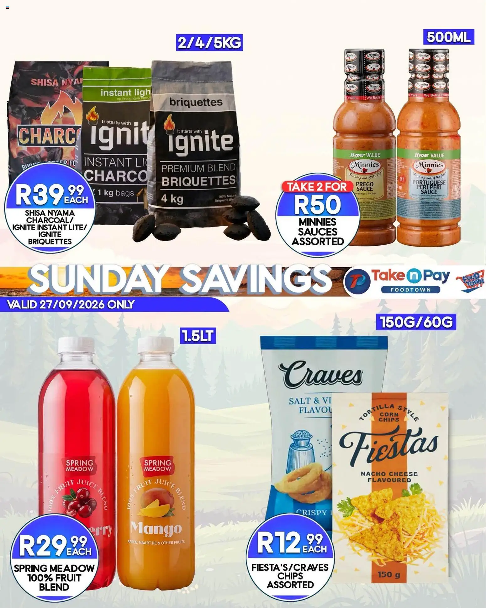 New Take n Pay catalogue – valid from 27/09/2026 | Page: 4 | Products: Corn, Meadow, Juice, Mango