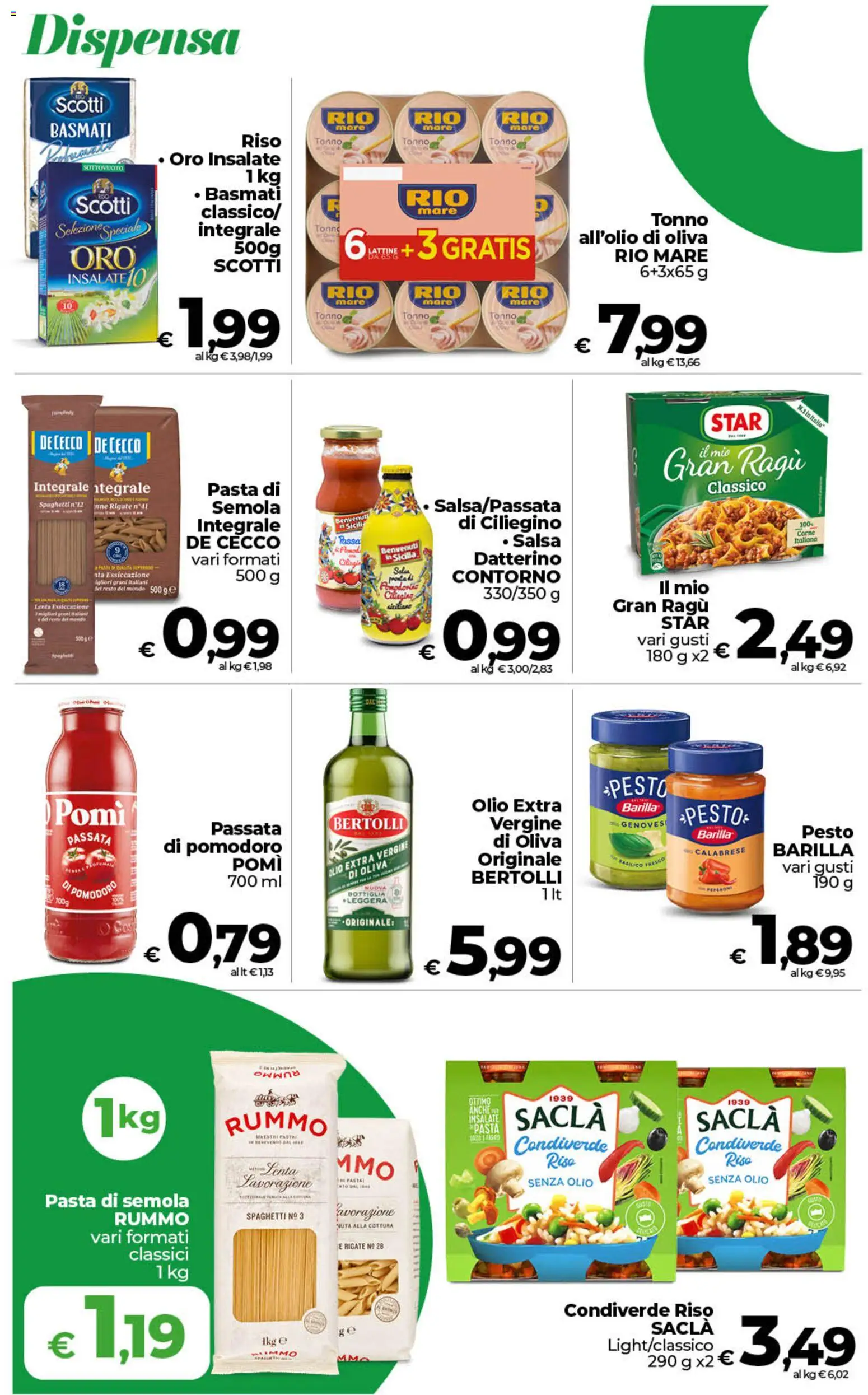 Volantino COOP del 10/07/2026 | Pagina: 14 | Prodotti: Riso, Pasta, Pesto, Bottiglia