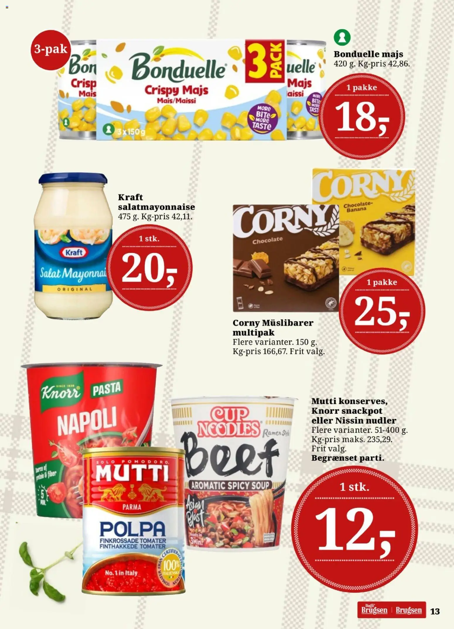 Dagli'Brugsen tilbudsavis – gyldig fra 03/07/2026 | Side: 14 | Produkter: Nudler, Pasta, Salat, Müslibarer