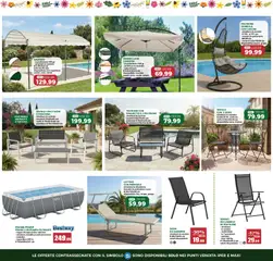 Anteprima del volantino Happy Casa volantino valido a partire dal 13.05.2026 | Pagina: 17 | Prodotti: Tavolino, Ombrellone, Panchina, Lettino