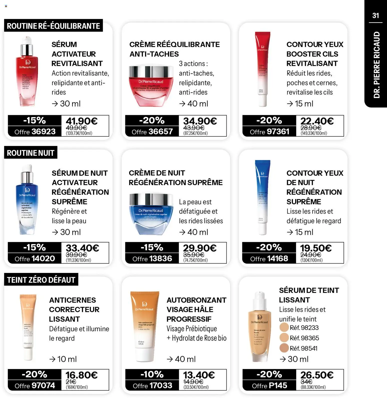 {H1} | Page: 31 | Produits: Autobronzant, Correcteur, Probiotiques, Crème