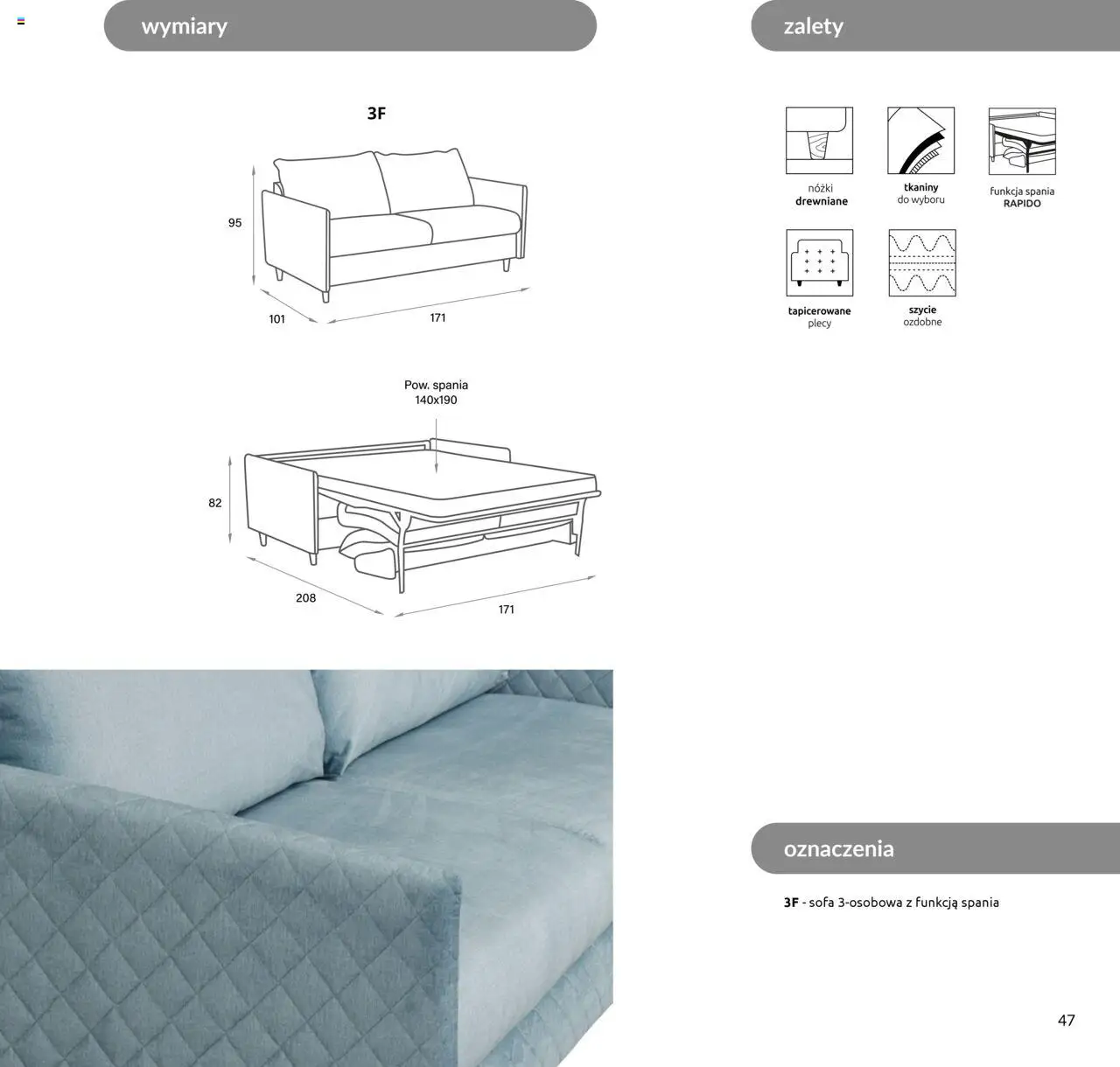 Black Red White Gazetka - Katalog mebli wypoczynkowych MAOS od 27.08.2024 | Strona: 47 | Produkty: Sofa