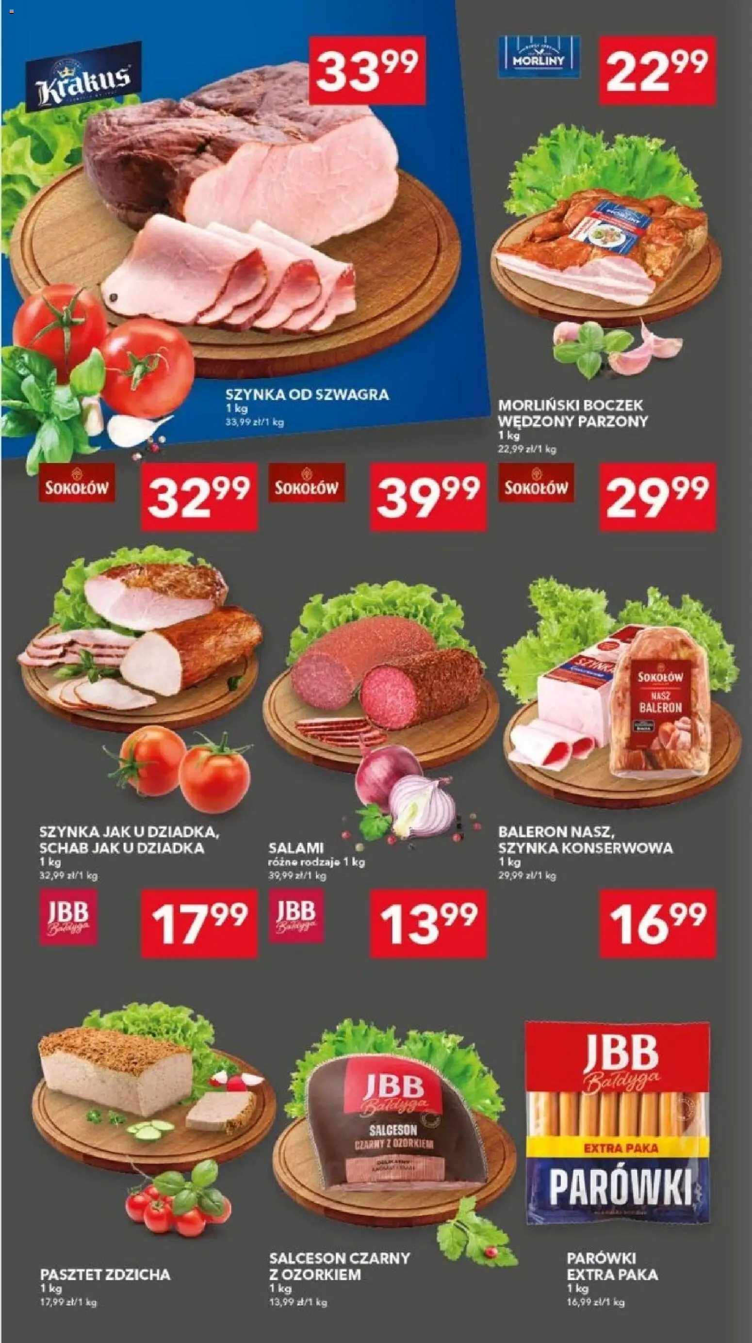 Lewiatan gazetka - Szczecin od 22.10.2026 | Strona: 4 | Produkty: Parówki, Salceson, Boczek, Salami