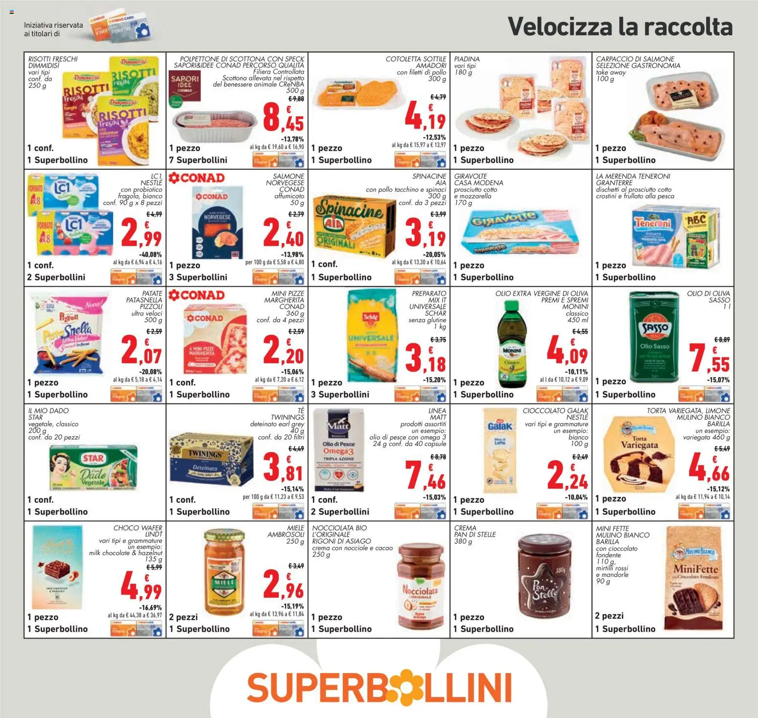 Volantino Conad del 22/10/2026 | Pagina: 26 | Prodotti: Speck, Patate, Spinaci, Omega