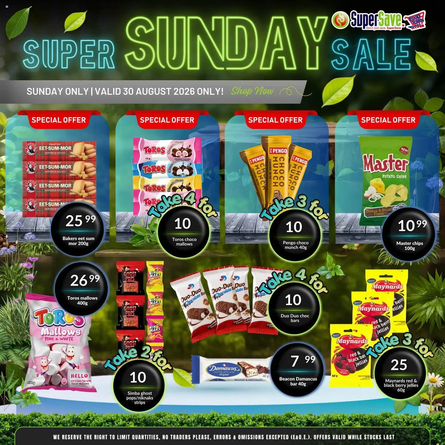 New Super Save catalogue – valid from 30/08/2026 | Page: 5 | Products: Cheese, Chocolate, Chips, Onion