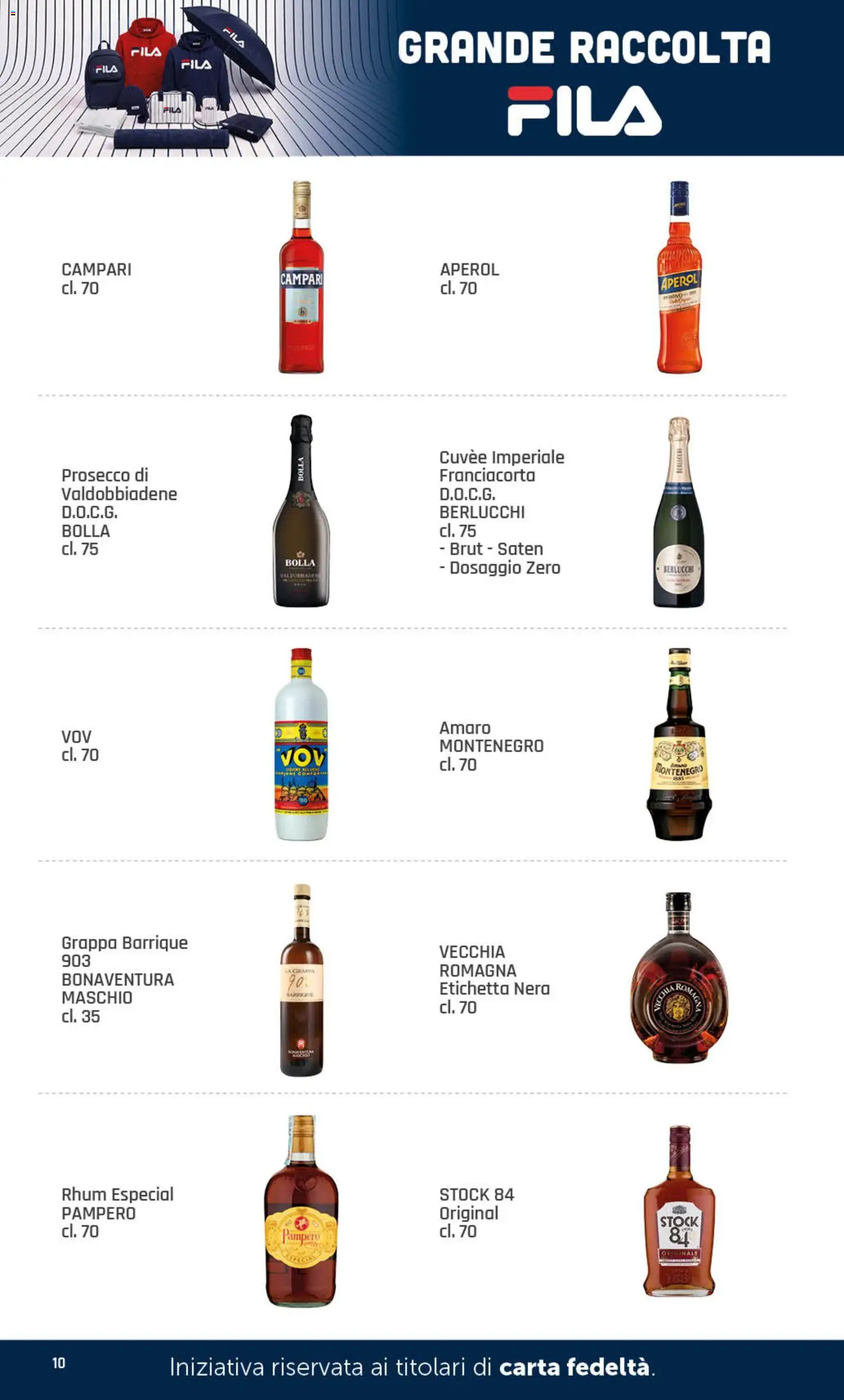 Volantino DOK del 26/10/2026 | Pagina: 10 | Prodotti: Campari, Aperol, Grappa, Amaro