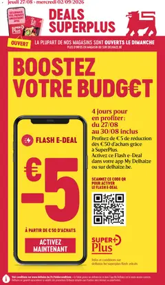 Delhaize folder semaine 36 - Voorbeeld van een folder van Delhaize, geldig van 27/08/2026