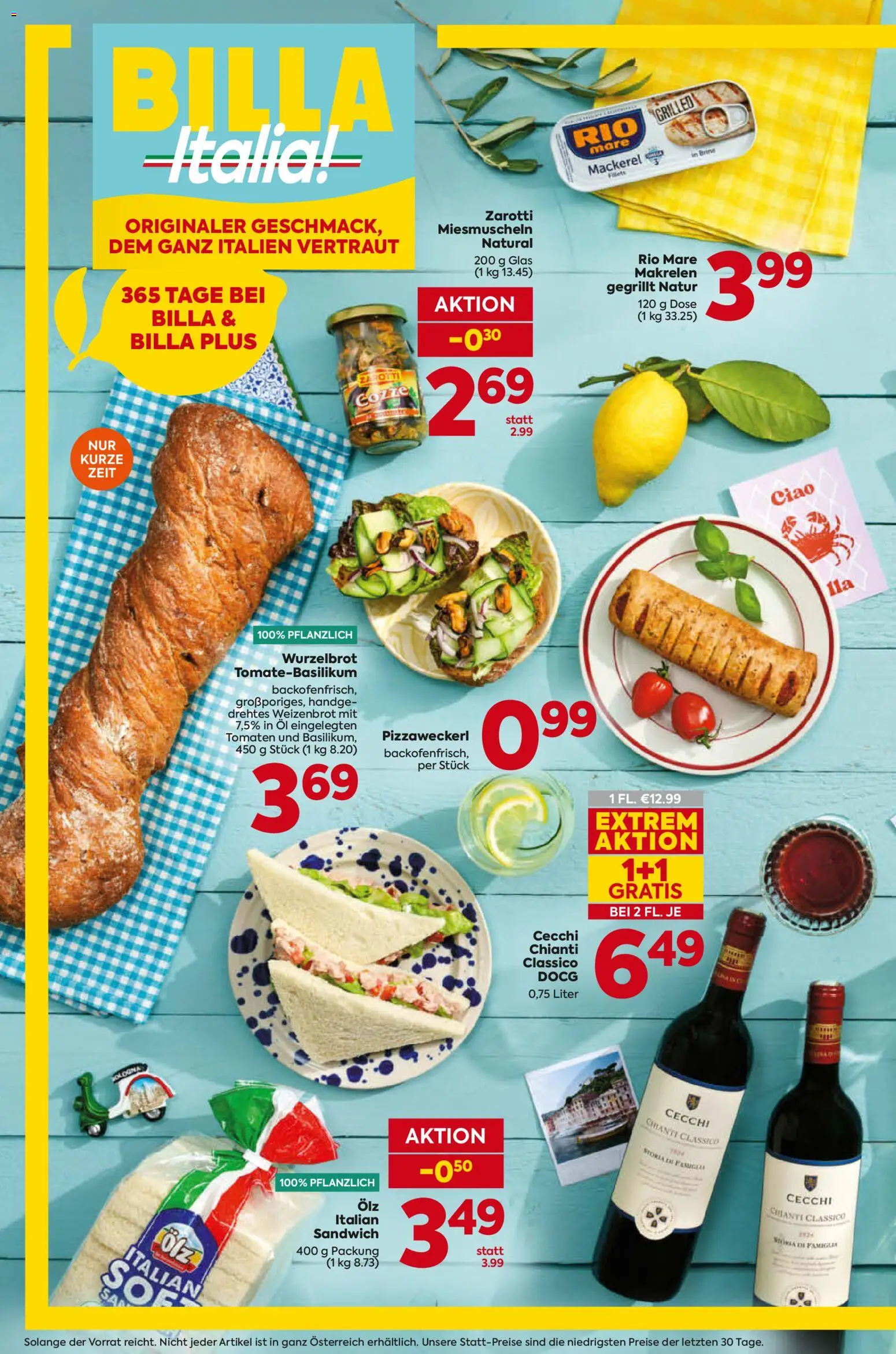 Billa Italia  gültig ab 07.05.2026 | Seite: 10 | Produkte: Öl, Tomaten
