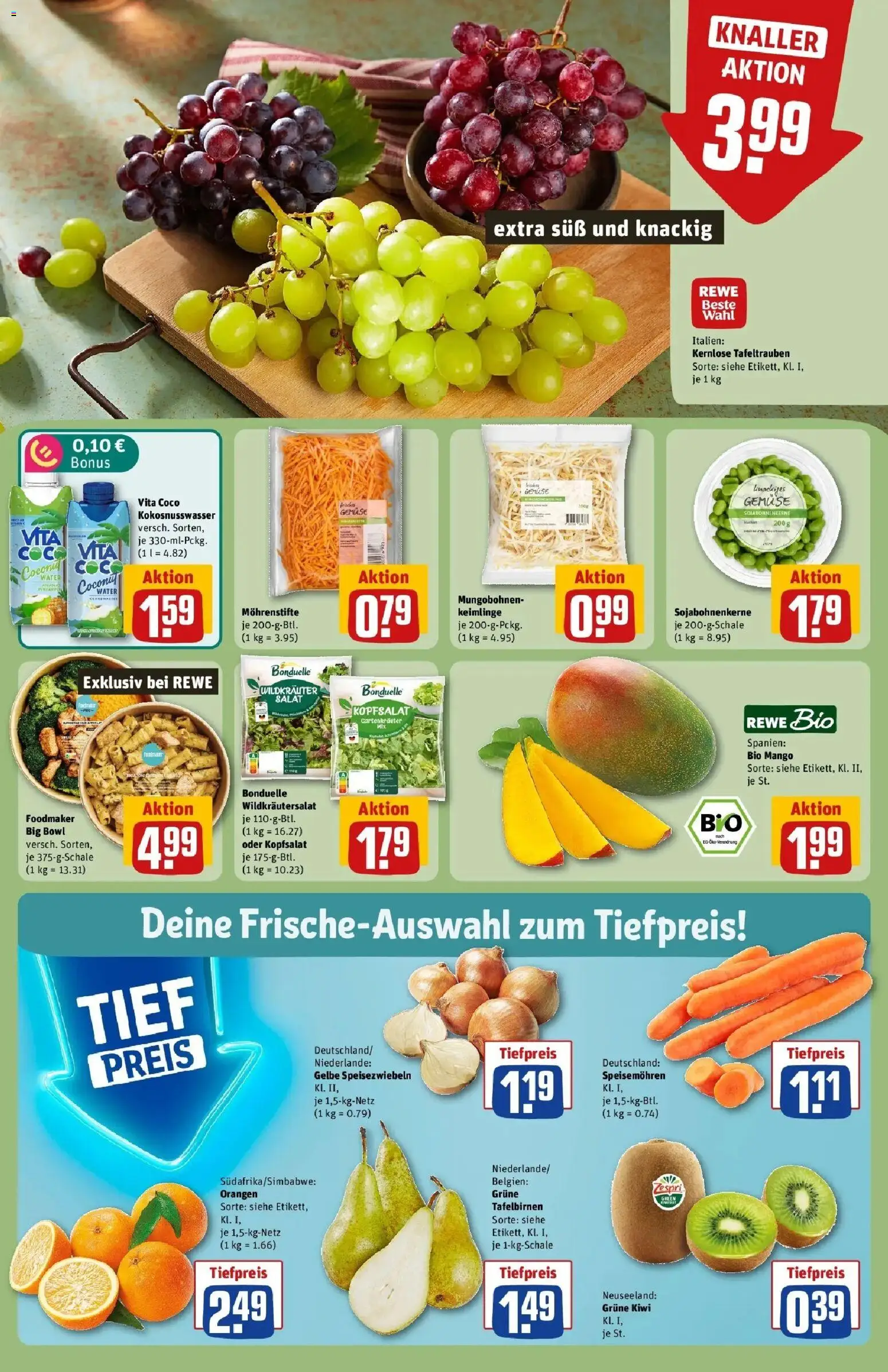 REWE Prospekt ab 21.09.2026 zum Blättern » Angebote | Seite: 12 | Produkte: Orangen, Gemüse, Mango, Kiwi