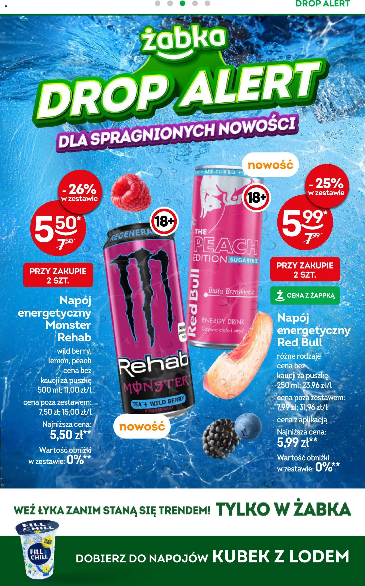 Żabka gazetka od 17.06.2026 | Strona: 7 | Produkty: Brzoskwinia, Red bull