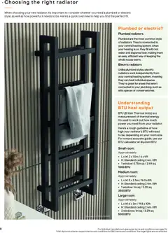 Preview of B&Q - Radiators valid from 18.03.2026 | Page: 76 | Products: Radiator, Calculator
