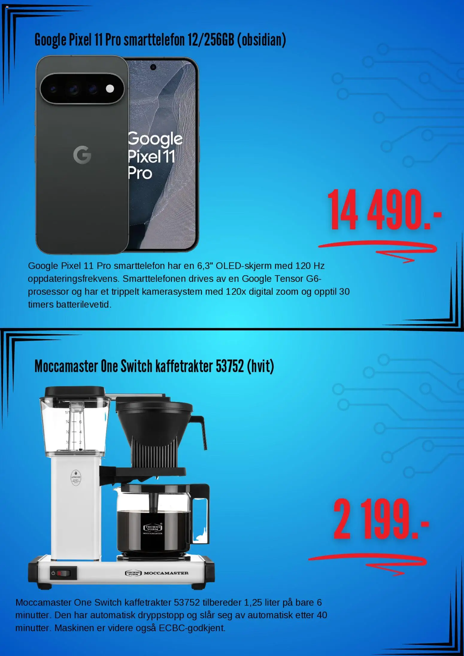 {H1} | Side: 3 | Produkter: Kaffetrakter, Smarttelefon