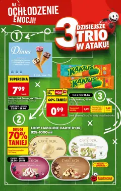 Pogląd oferty "Biedronka gazetka - Football" - ważna od 26.06.2026 | Strona: 3 | Produkty: Karta, Tiramisu, Lody