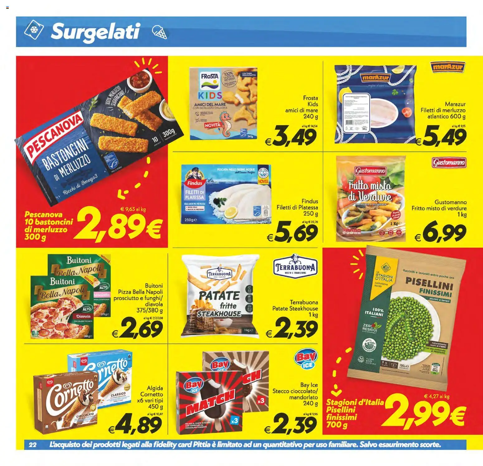 Volantino SuperConveniente del 23/10/2026 | Pagina: 22 | Prodotti: Merluzzo, Patate, Verdure, Prosciutto