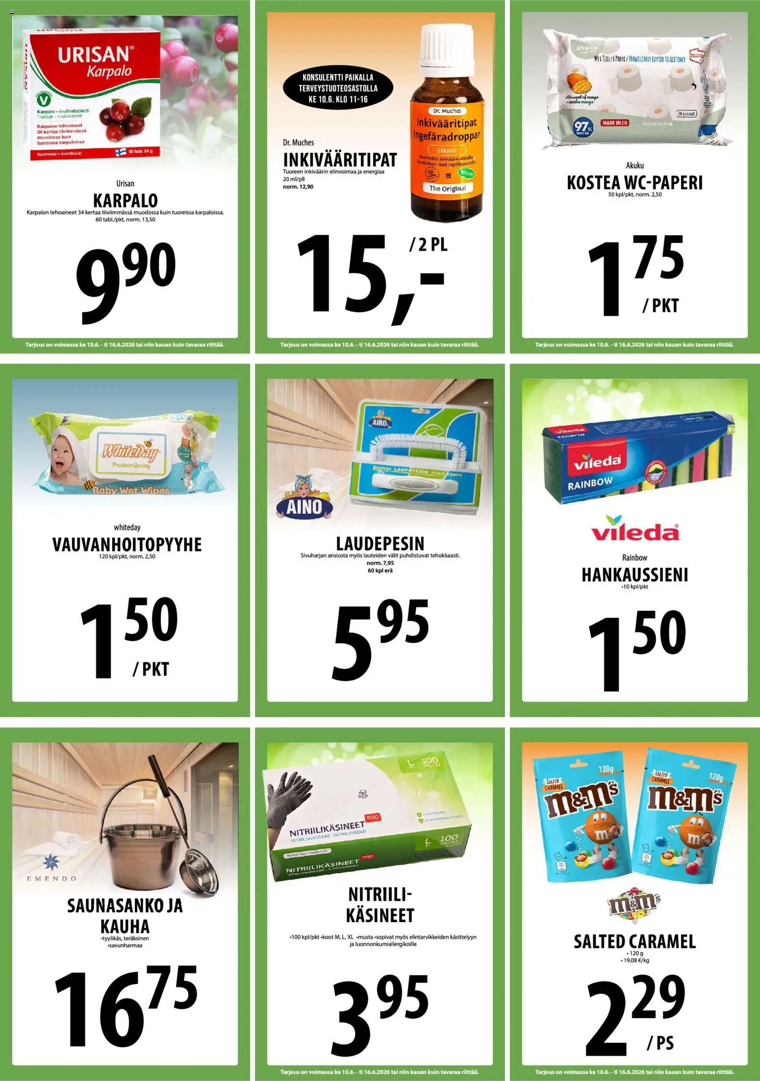 Tuuri tarjoukset – voimassa 10.06.2026 alkaen | Sivu: 19 | Tuotteet: Käsineet