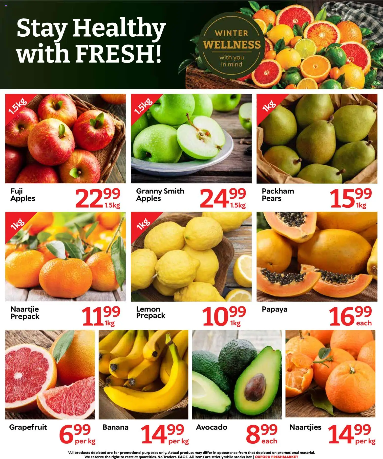 New Oxford Freshmarket catalogue – valid from 03.06.2026 | Page: 5 | Products: Pears, Apples, Grapefruit, Lemon