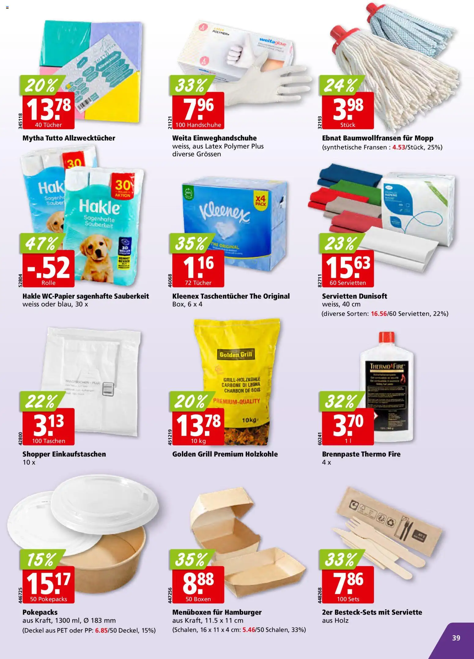 Aligro aktionen Schlieren, Gossau SG, Frauenfeld, Rapperswil-Jona, Sargans, Bern – gültig ab 22.06.2026 | Seite: 39 | Produkte: Bluetooth Højttalere, Handschuhe, Grill