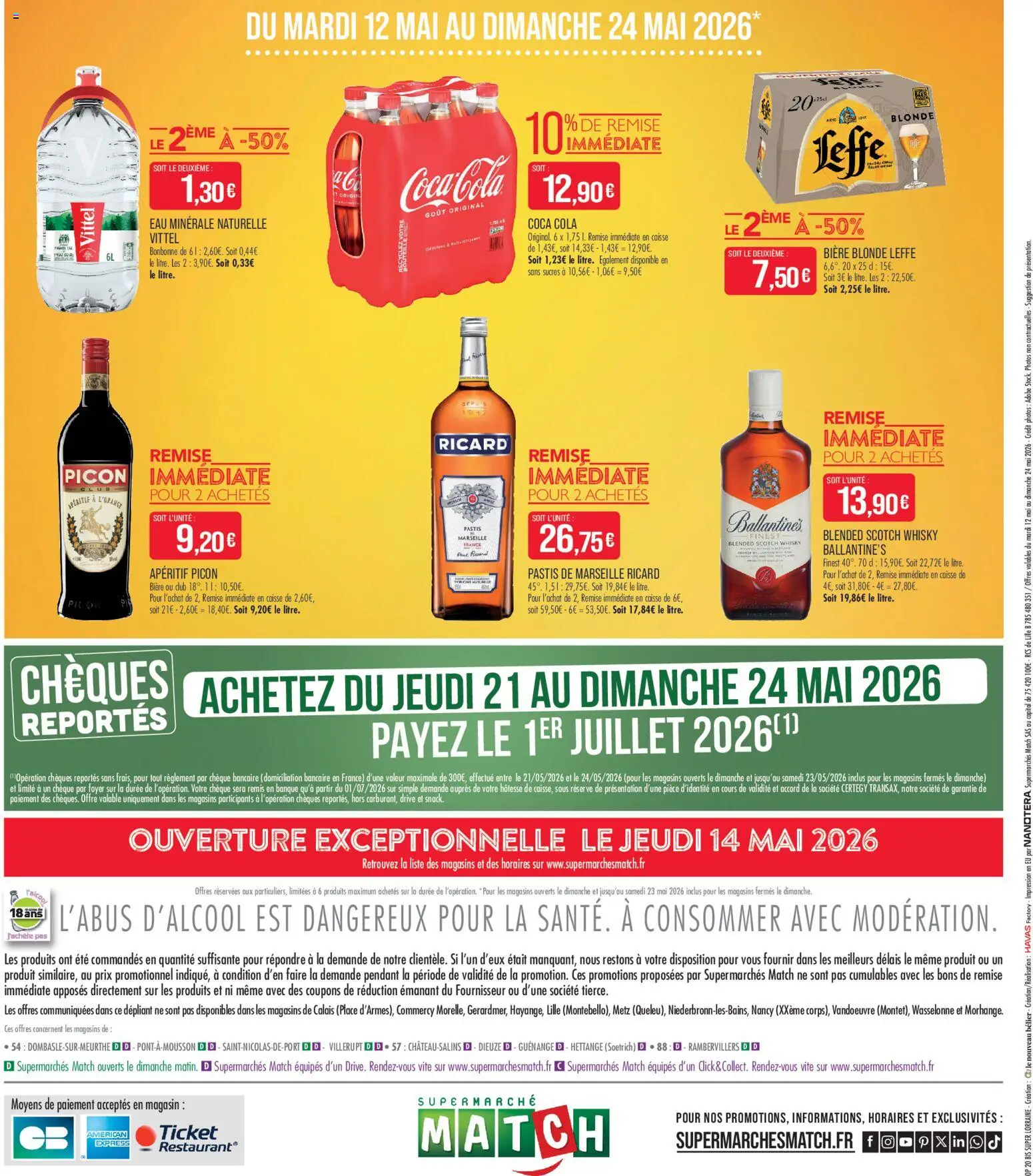 {H1} | Page: 8 | Produits: Ricard, Eau minérale naturelle, Coca cola, Bière