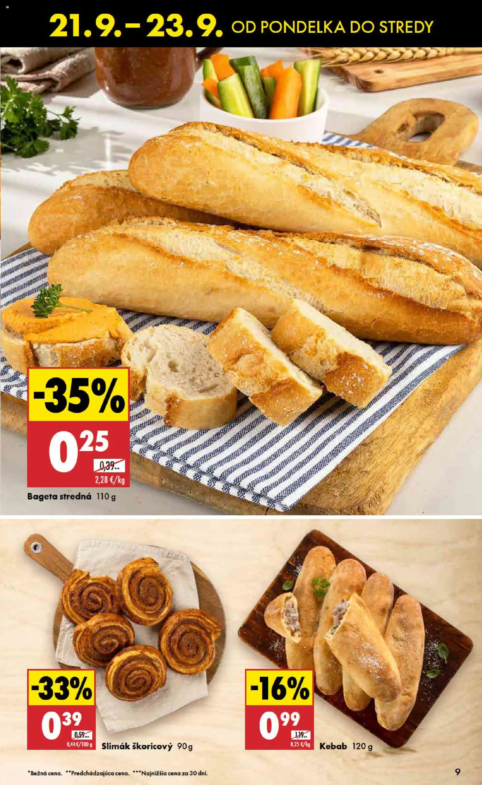 Nové Biedronka akcie – leták je platný od 21.09.2026 | Strana: 9 | Produkty: Bageta