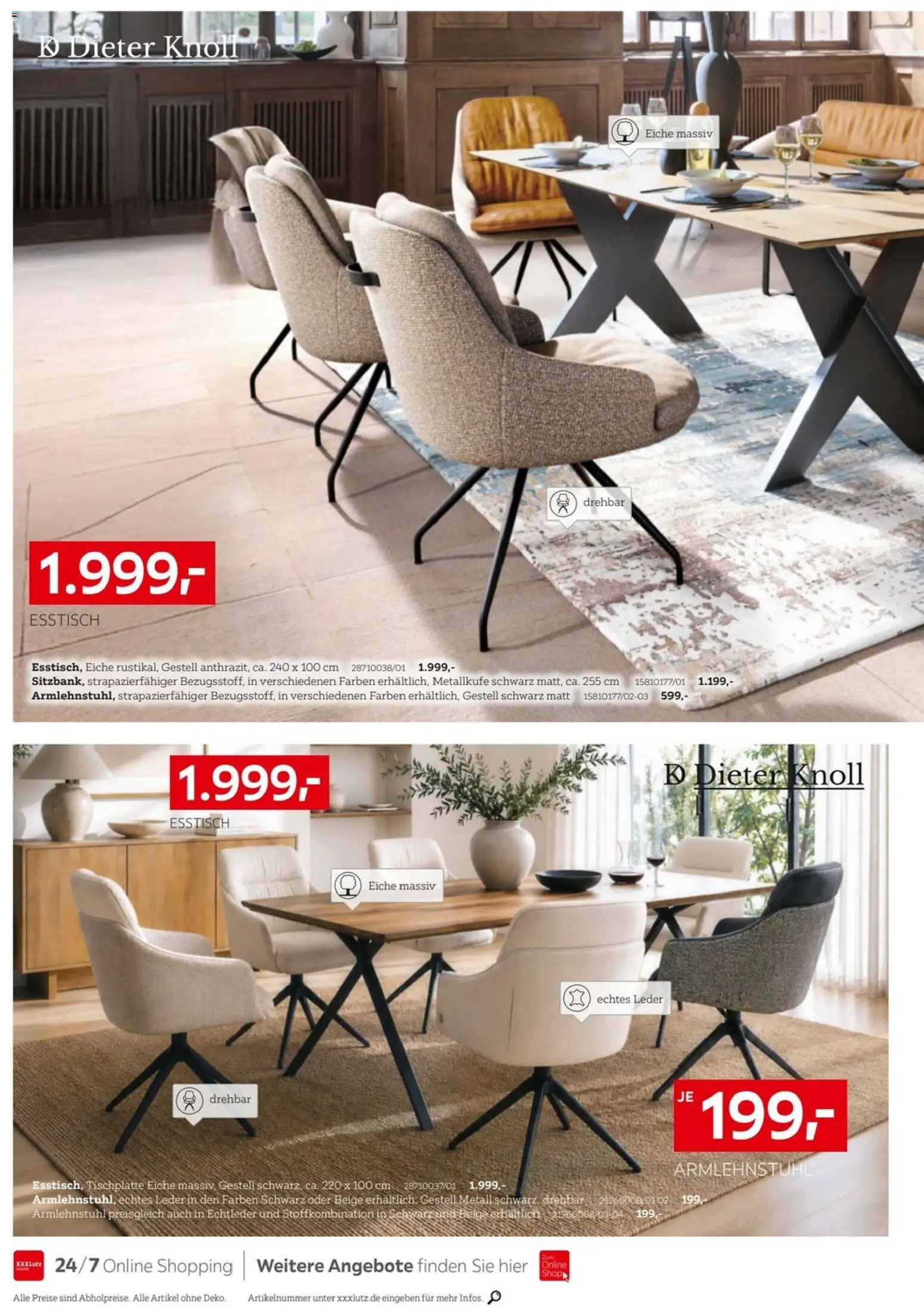 XXXLutz Spezielle Marken – gültig ab 08.08.2026 | Seite: 2 | Produkte: Esstisch