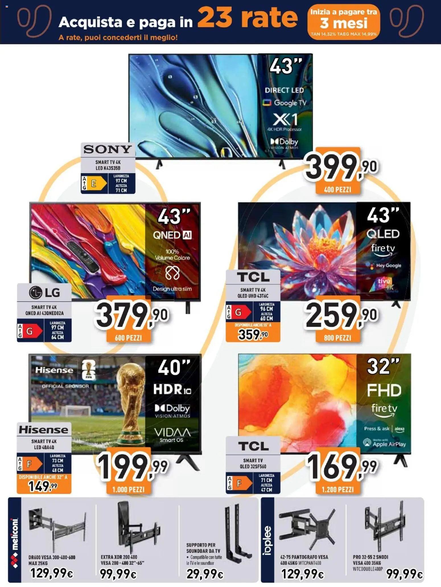 Volantino Unieuro del 11.06.2026 | Pagina: 5 | Prodotti: smart TV, Soundbar, TV