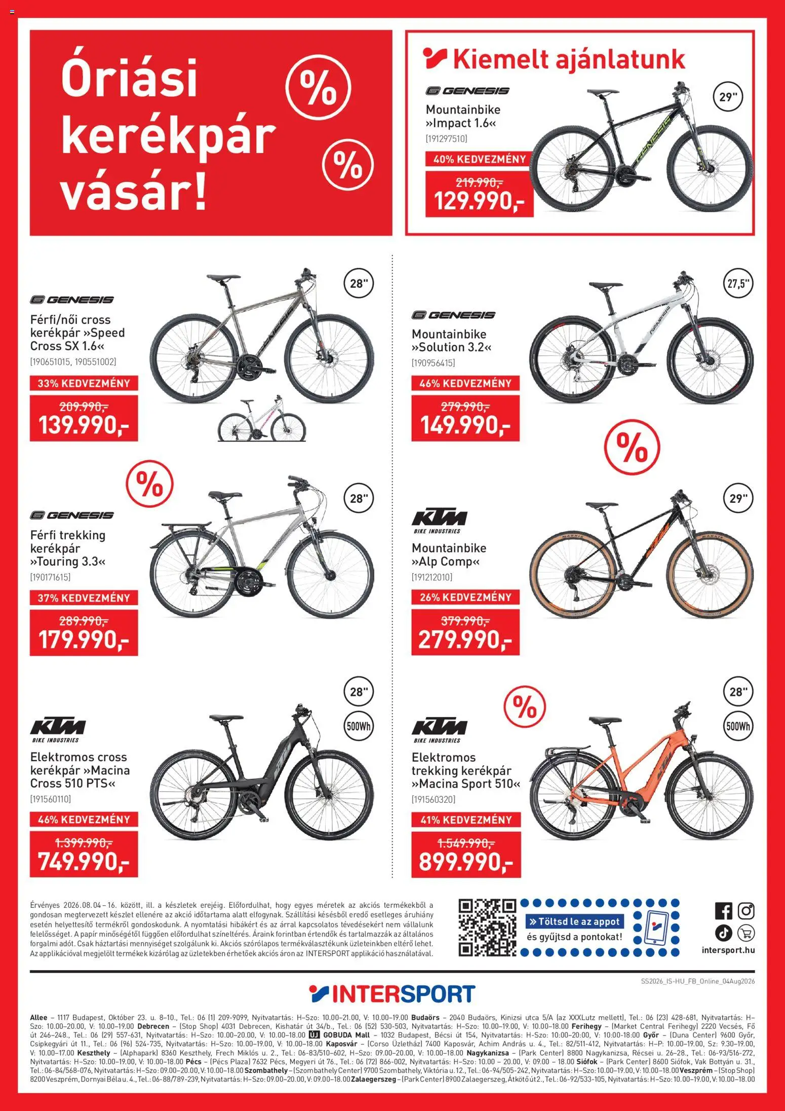 Intersport akciós ujság - amely érvényes a következő dátumtól: 2026.08.04. | Oldal: 8