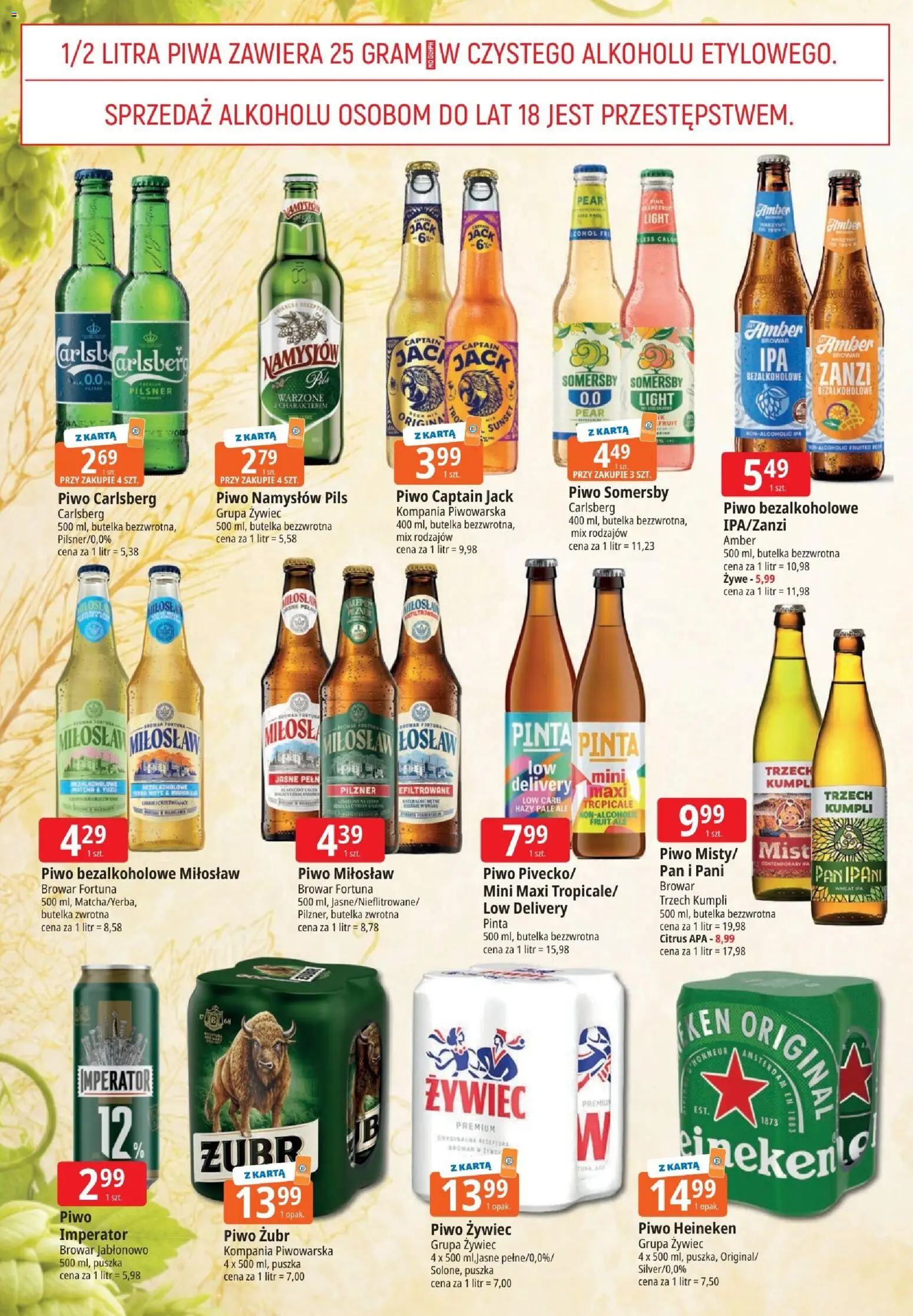 E.Leclerc gazetka - Zielona Góra od 02.06.2026 | Strona: 8 | Produkty: Piwo żubr, Piwo Somersby, Piwo Carlsberg, Piwo