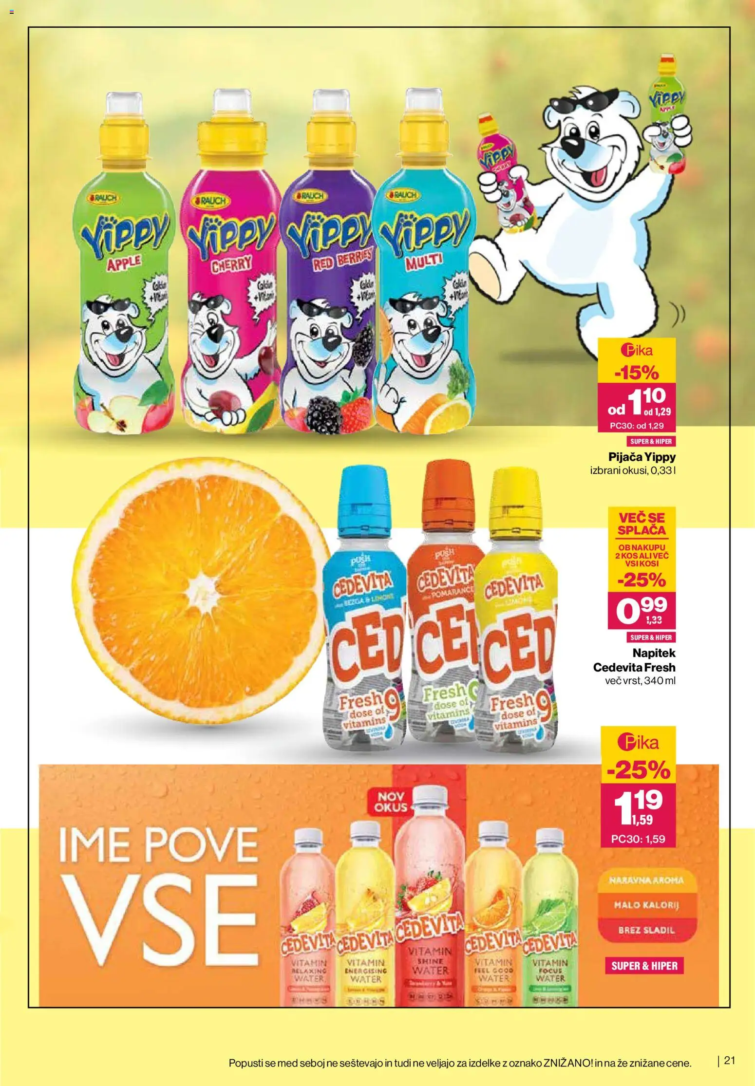 Novi Mercator katalog ponudbe – veljaven od 27.05.2026 | Stran: 21 | Izdelki: Kos, Pomarance