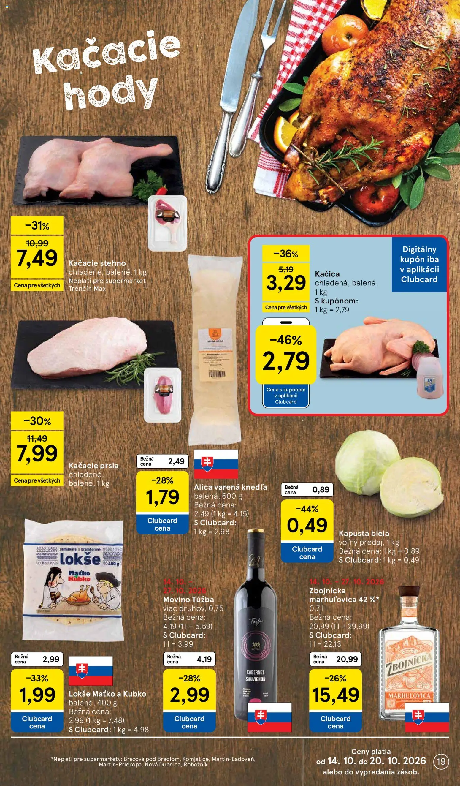 Nové Tesco akcie – leták je platný od 14.10.2026 | Strana: 19