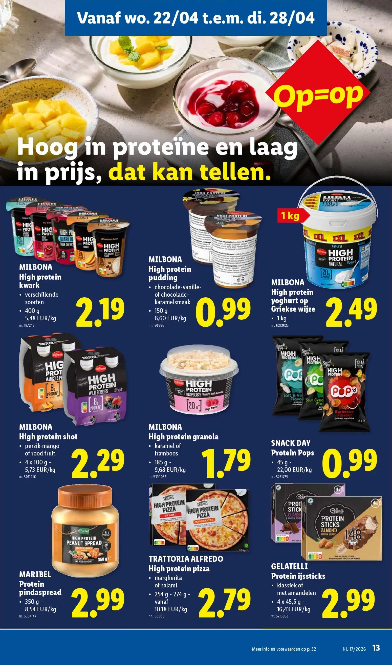 {H1} | Pagina: 13 | Producten: Pizza, Kwark, Mango, Chocolade