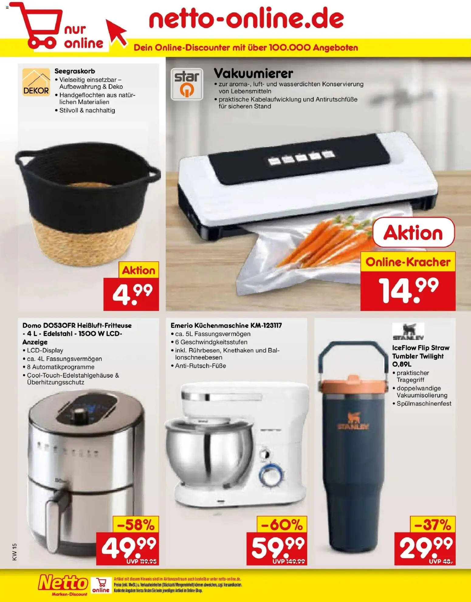 Netto Marken-Discount Prospekt München	 – gültig ab 07.04.2026 | Seite: 40 | Produkte: Vakuumierer, Heißluftfritteuse